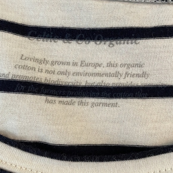 Celtic & Co organic cotton Marine Stripes T-shirt. Small. - Picture 5 of 8